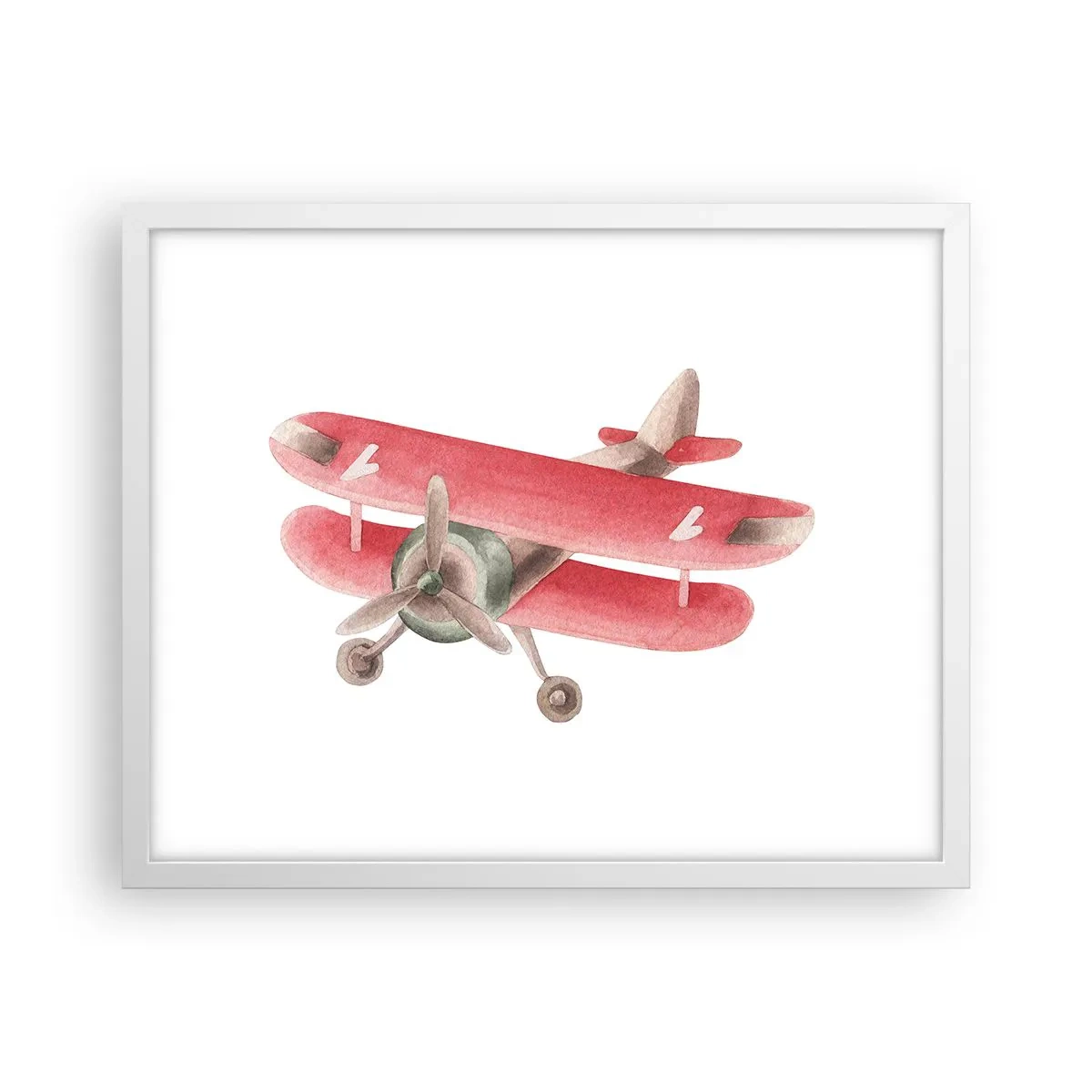 Poster in einem weißen Rahmen - Bereit für Höhenflüge - 50x40 cm