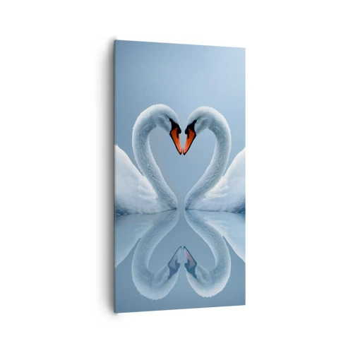 Bild auf Leinwand - Leinwandbild - Zeit für die Liebe - 65x120 cm