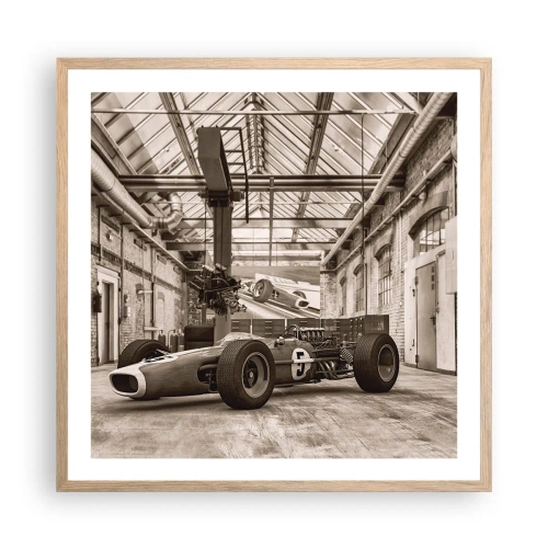 Poster in einem Rahmen aus heller Eiche - Die Siegerruhe - 60x60 cm