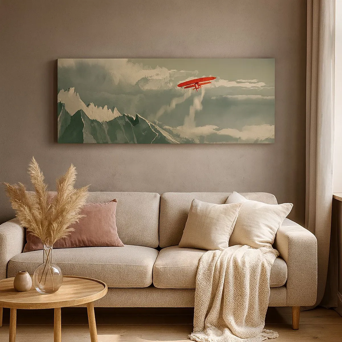 Bild auf Leinwand - Leinwandbild - Furchtloser Pionier - 100x40 cm