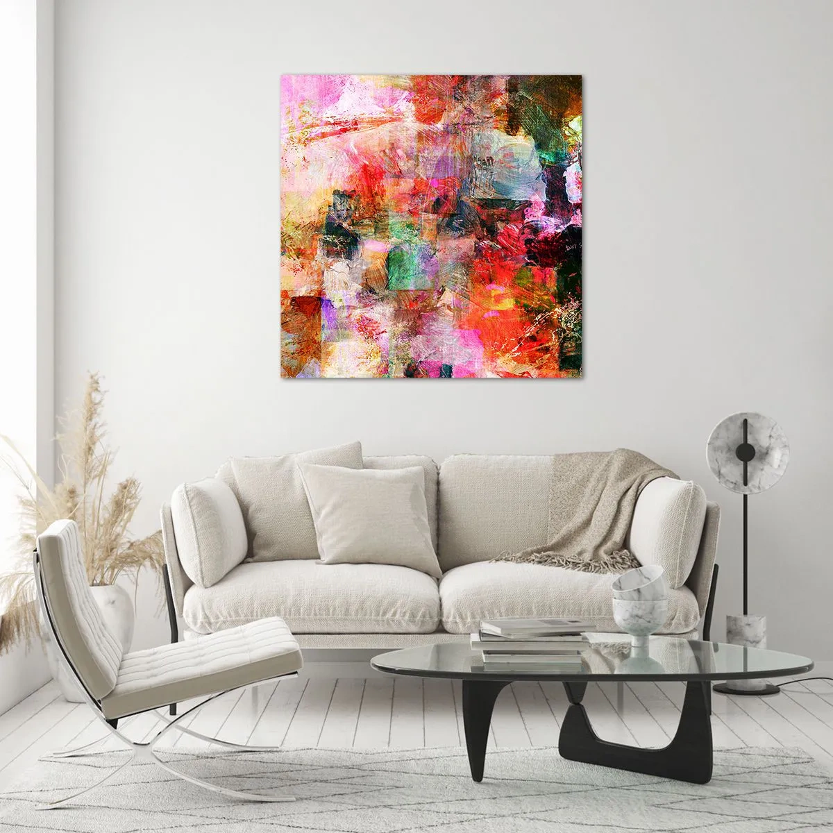 Glasbild - Bild auf glas - Eine Reise durch die Rosen - 40x40 cm