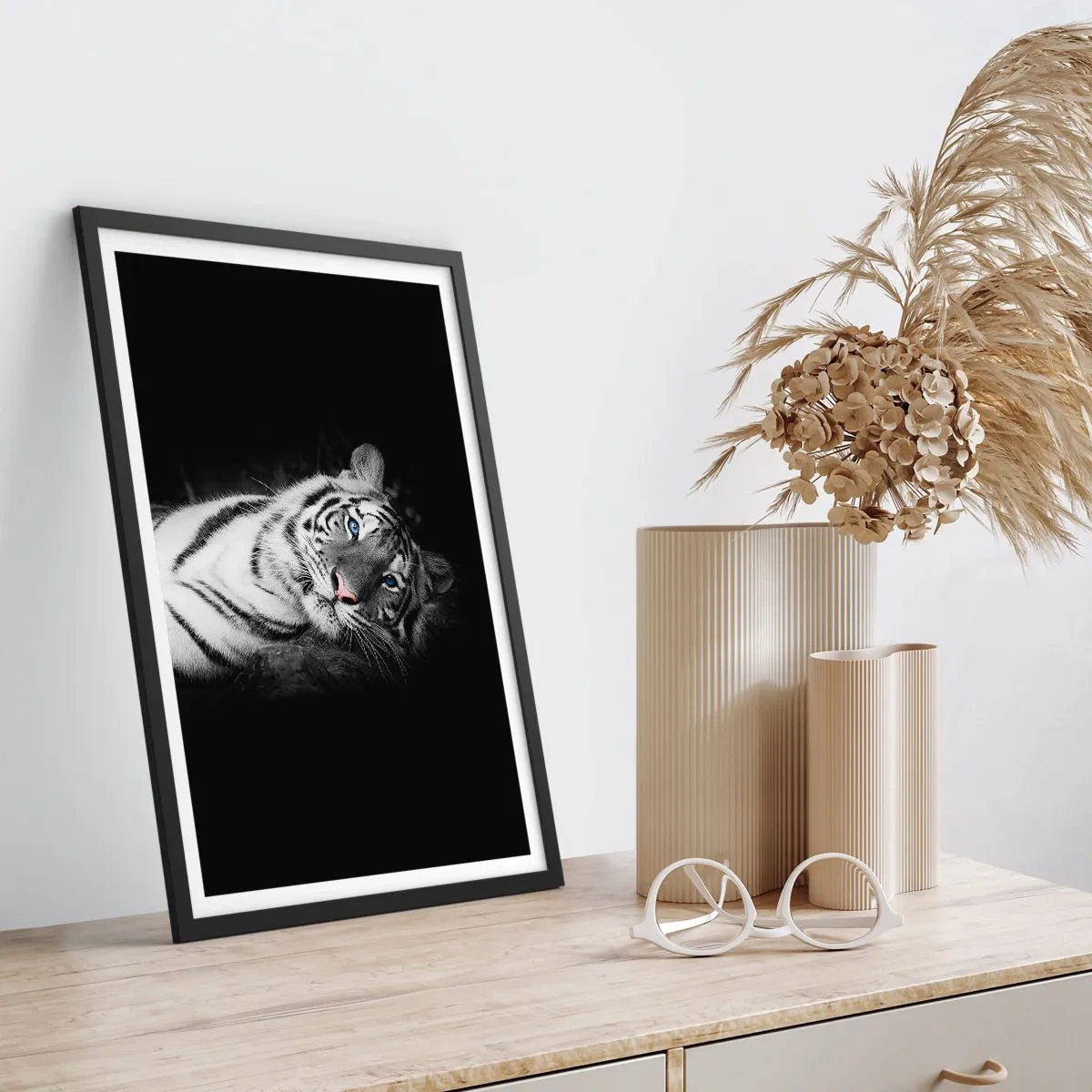 Poster in einem schwarzem Rahmen - Wildnis und Frieden - 40x50 cm