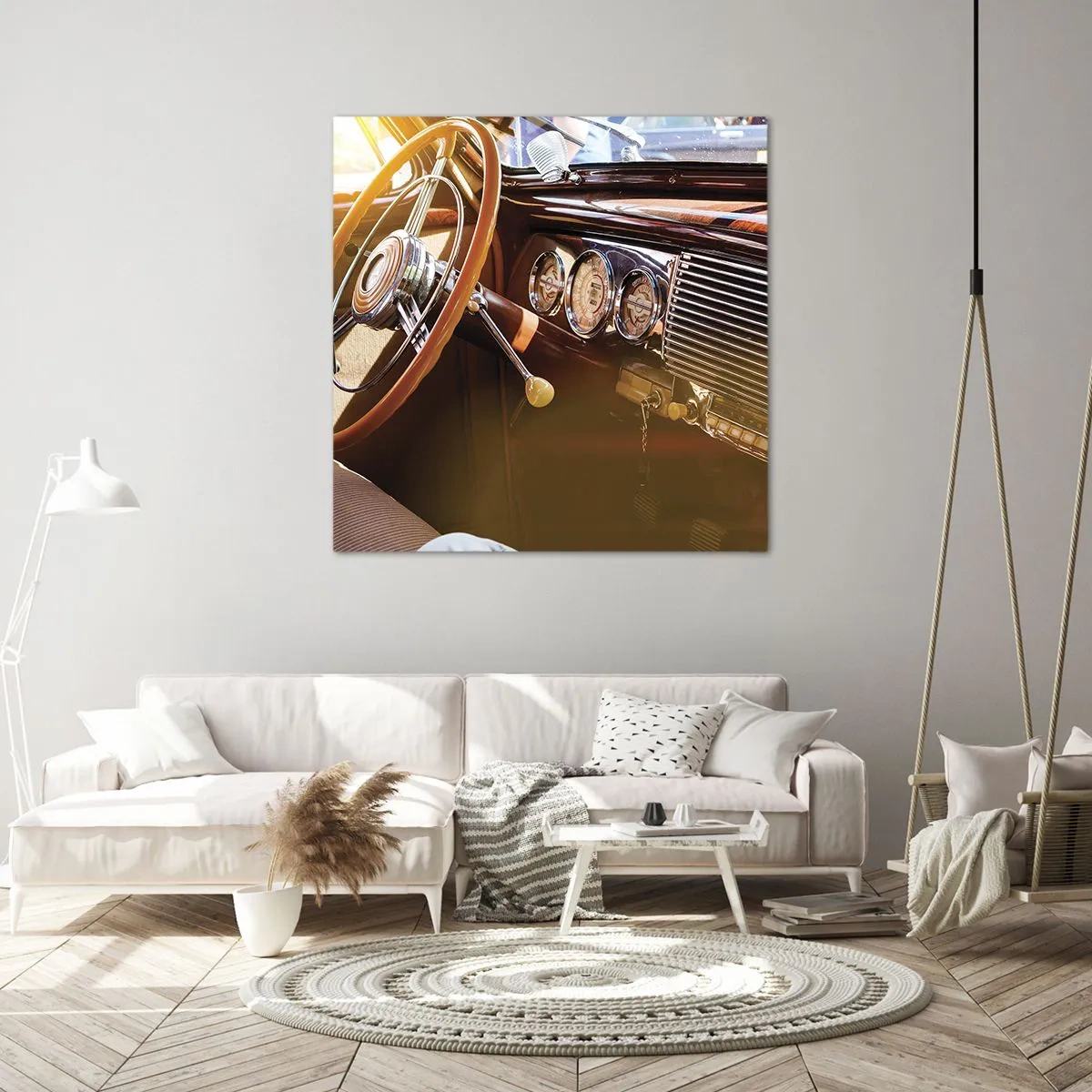 Bild auf Leinwand - Leinwandbild - Ein Hauch von Luxus aus der Vergangenheit - 30x30 cm