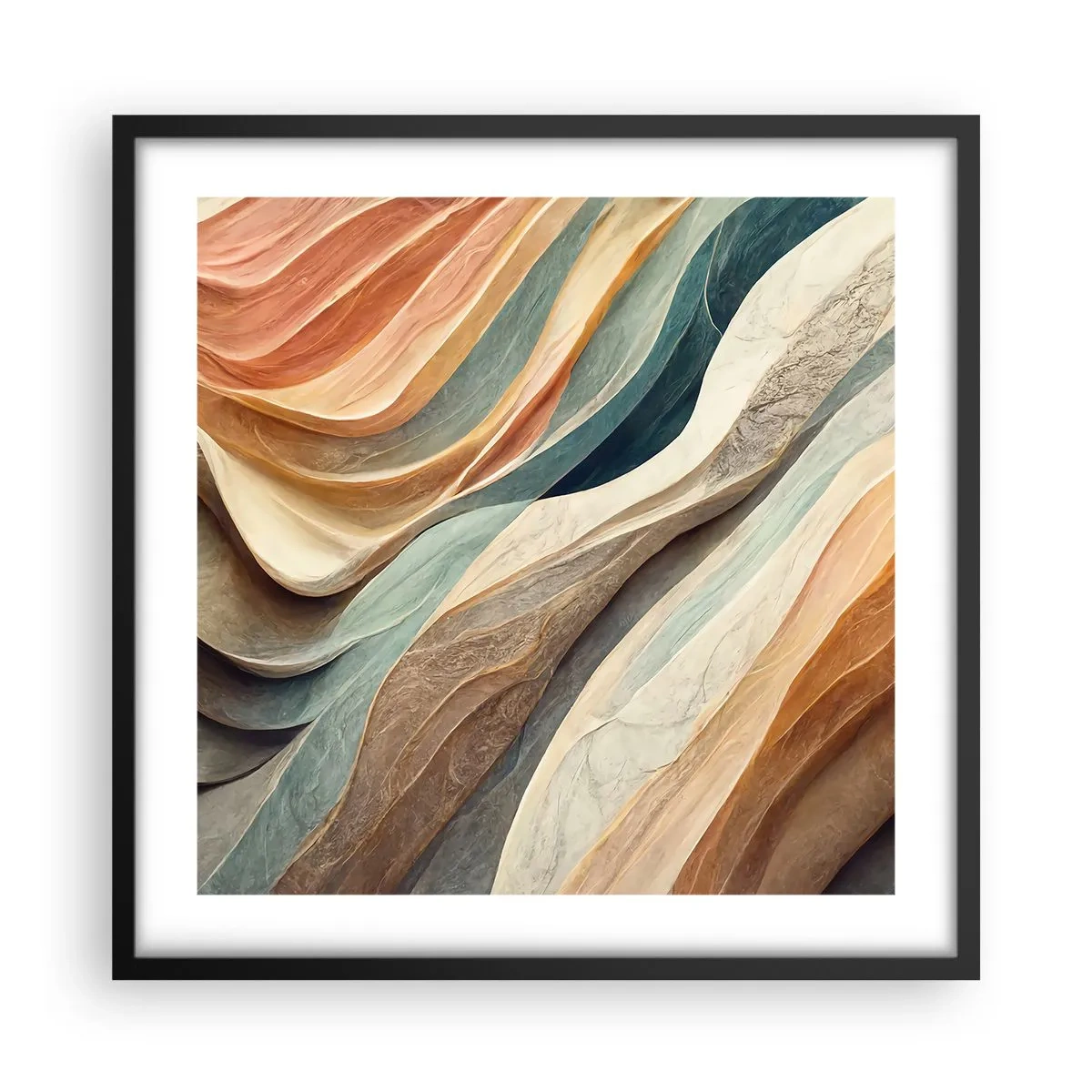 Poster in einem schwarzem Rahmen - Moment vor der Veränderung - 50x50 cm