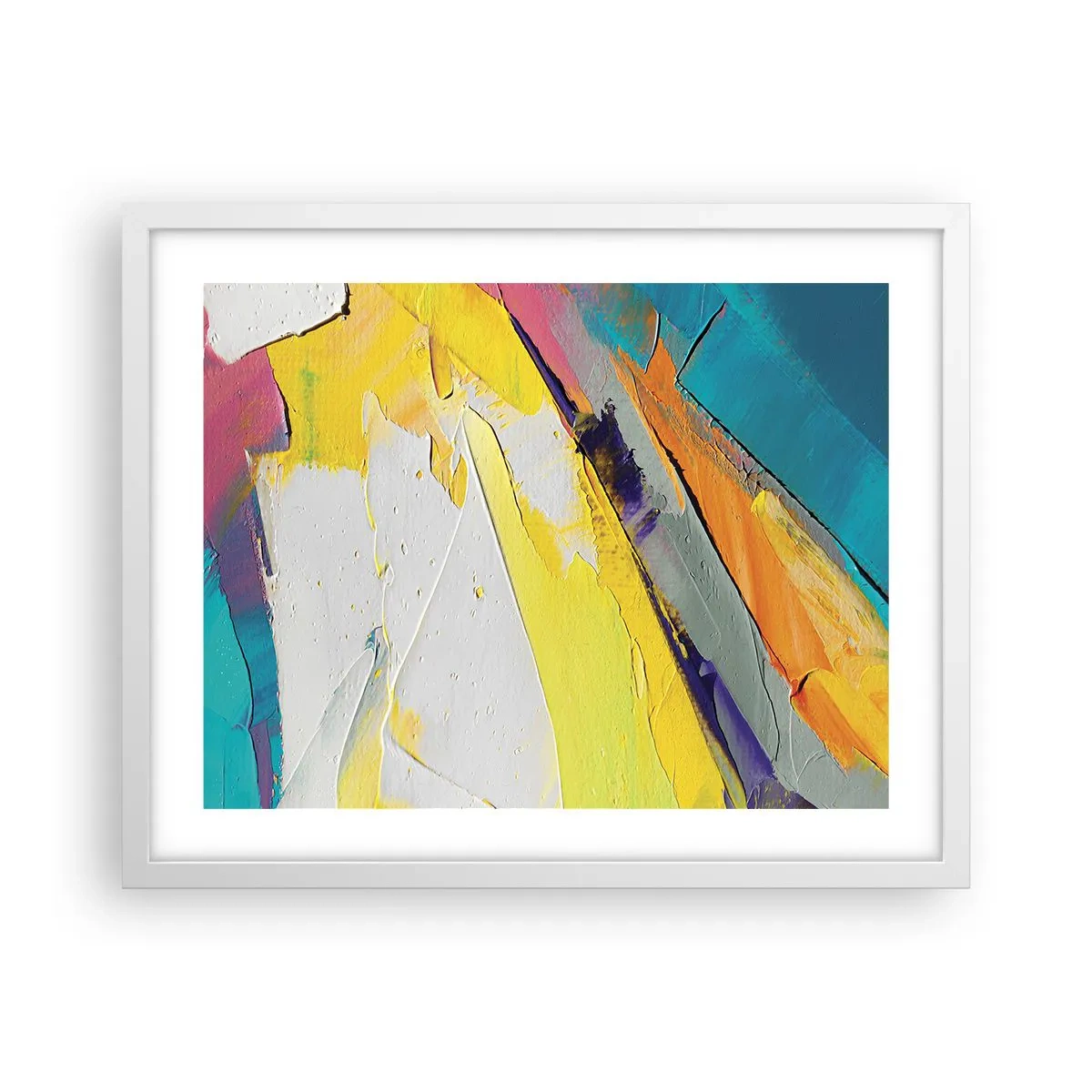 Poster in einem weißen Rahmen - Die Anatomie des Lichts - 50x40 cm