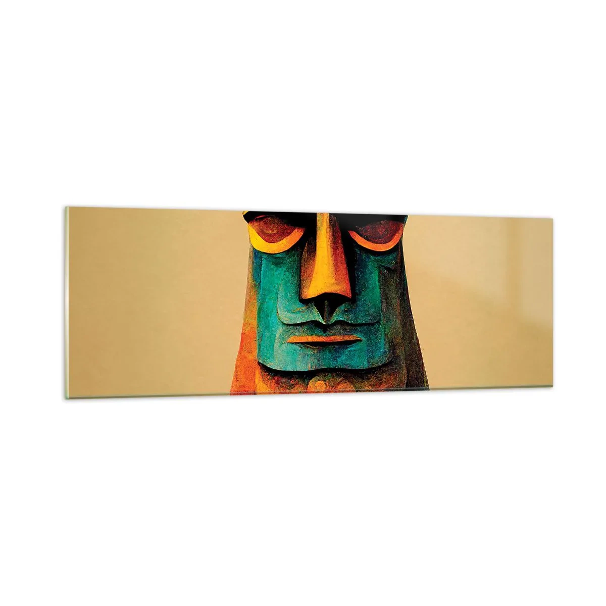 Glasbild - Bild auf glas - Statuenhaft und sympathisch - 90x30 cm