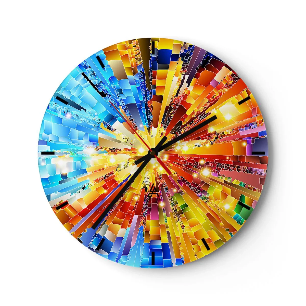 Wanduhr - Glasuhr - In Medienauflösung - 40x40 cm