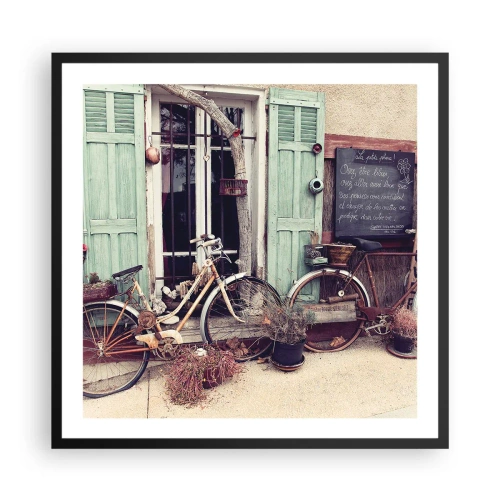 Poster in einem schwarzem Rahmen - Es lebe die Provinz - 60x60 cm