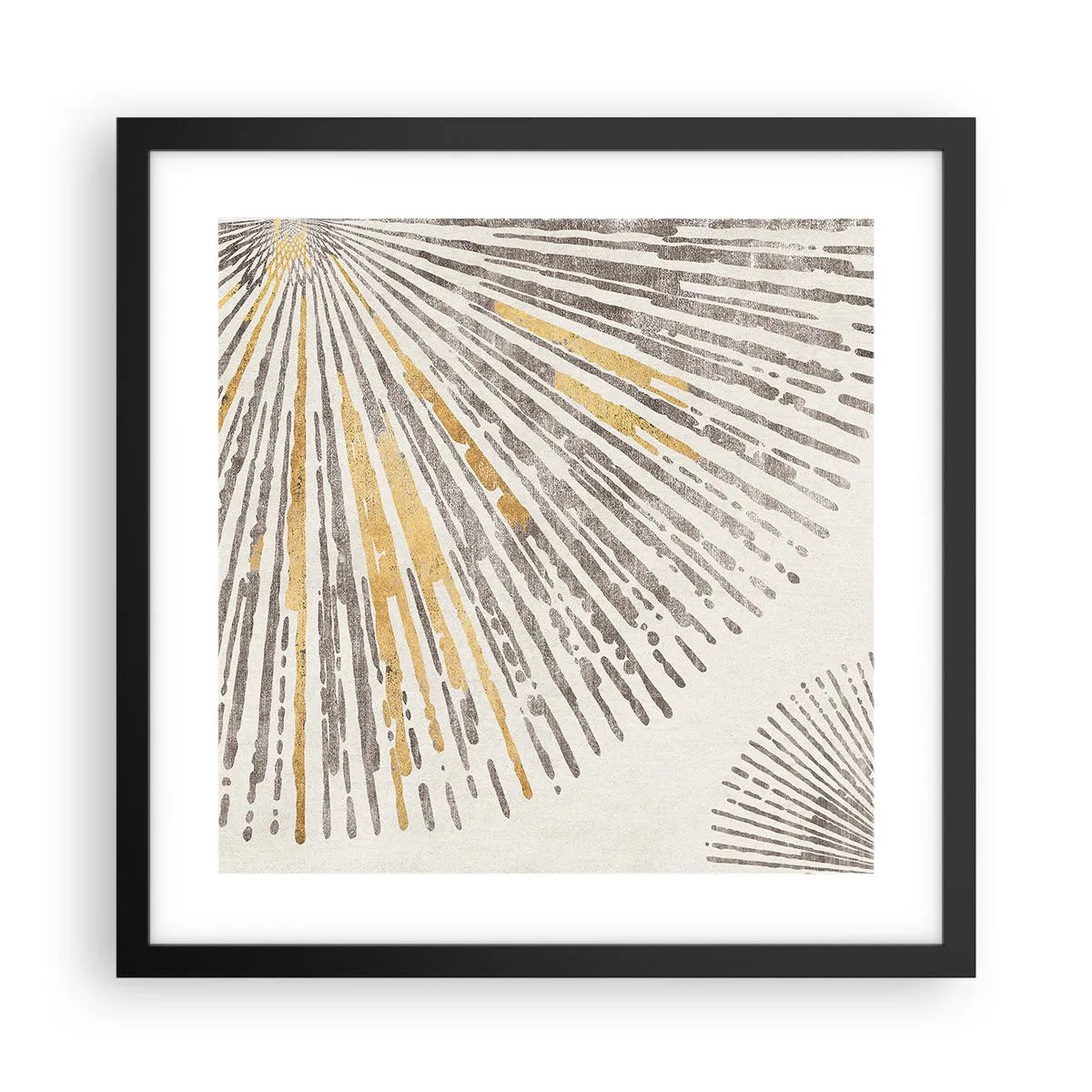 Poster in einem schwarzem Rahmen - Schönheit des Strahls - 40x40 cm