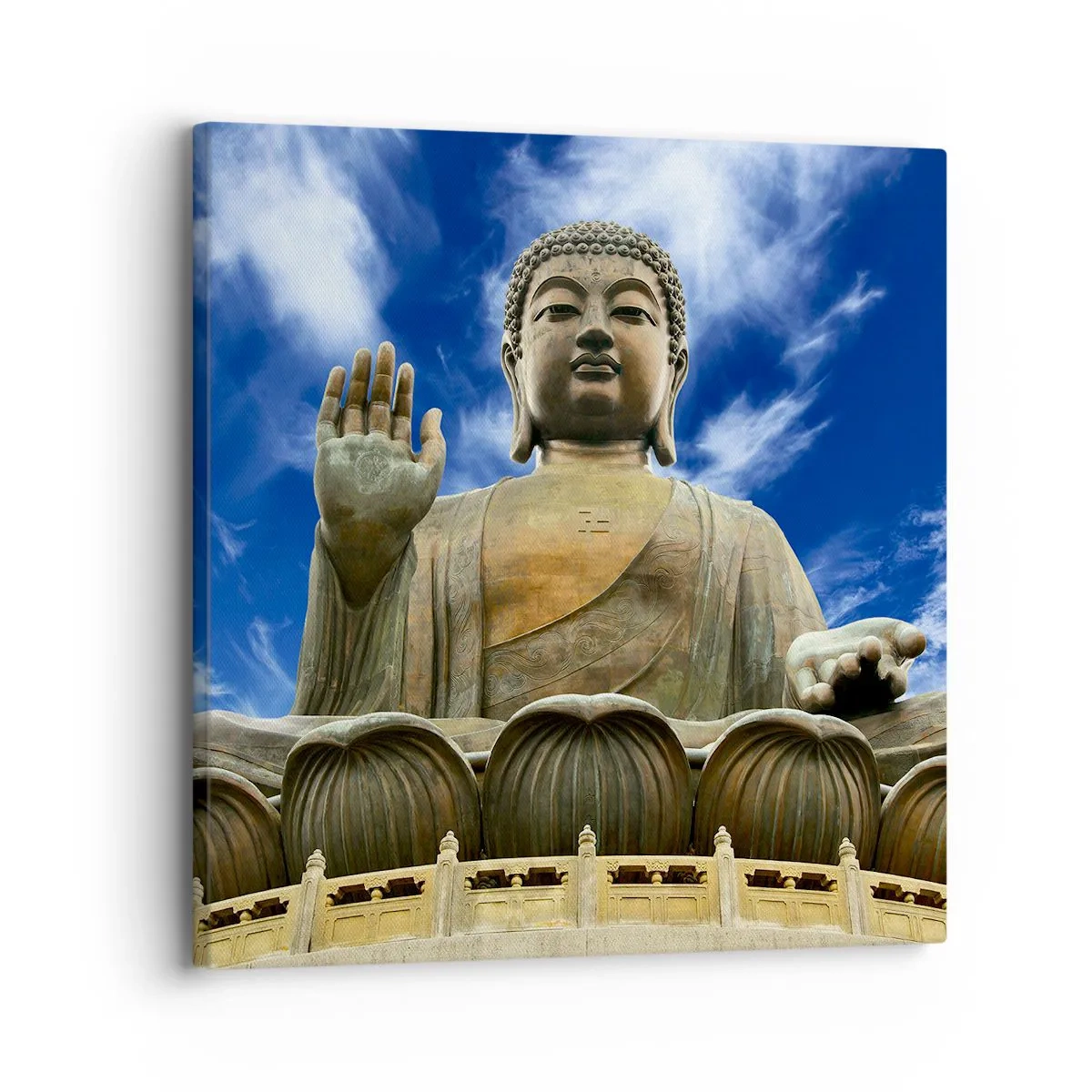 Bild auf Leinwand - Leinwandbild - Leben ohne Angst - 30x30 cm