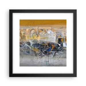 Poster in einem schwarzem Rahmen - Alles wird gut - 30x30 cm