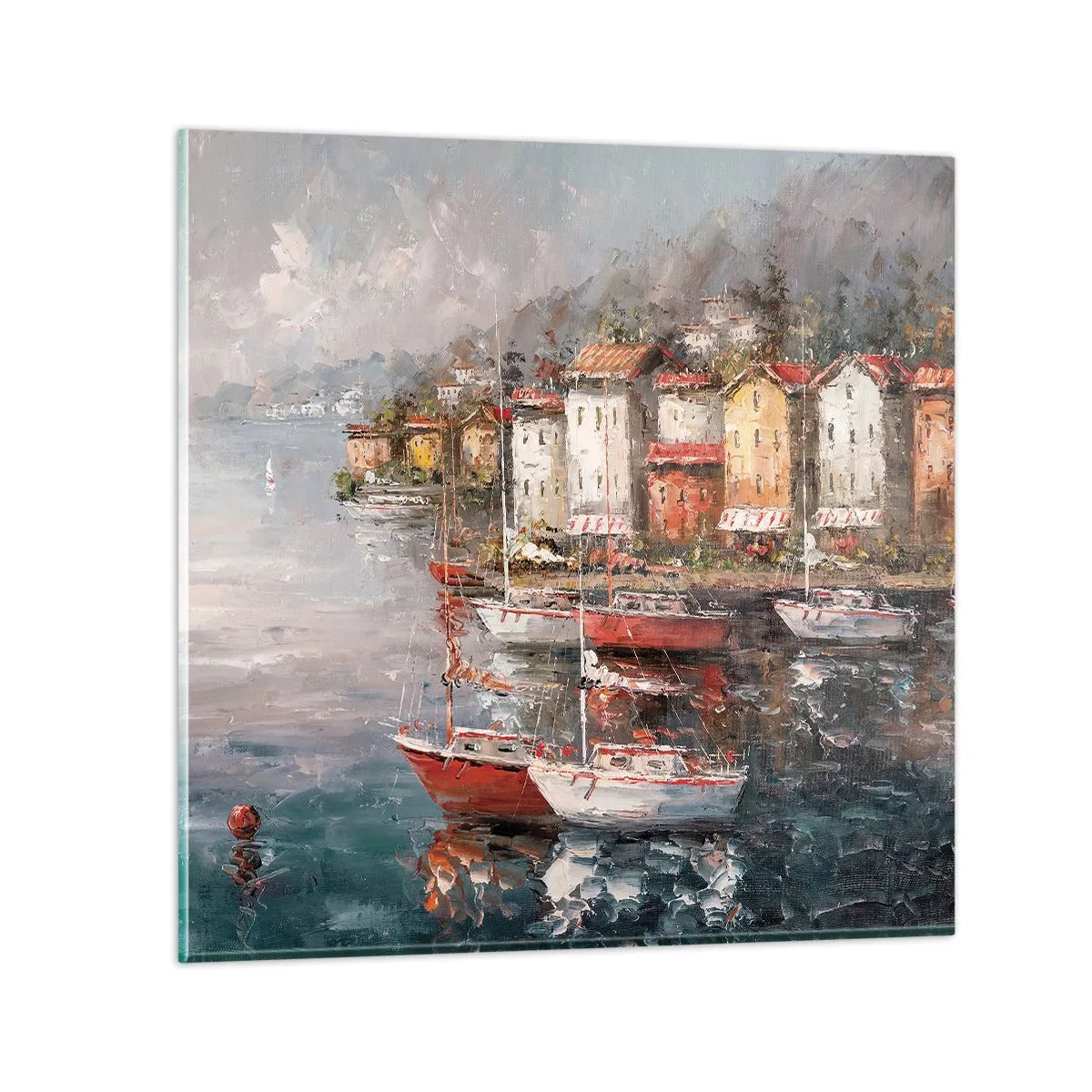 Glasbild - Bild auf glas - Romantische Oase - 40x40 cm