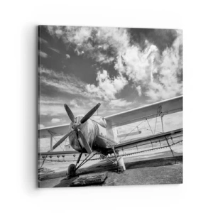 Bild auf Leinwand - Leinwandbild - Ich kann es kaum erwarten! - 70x70 cm