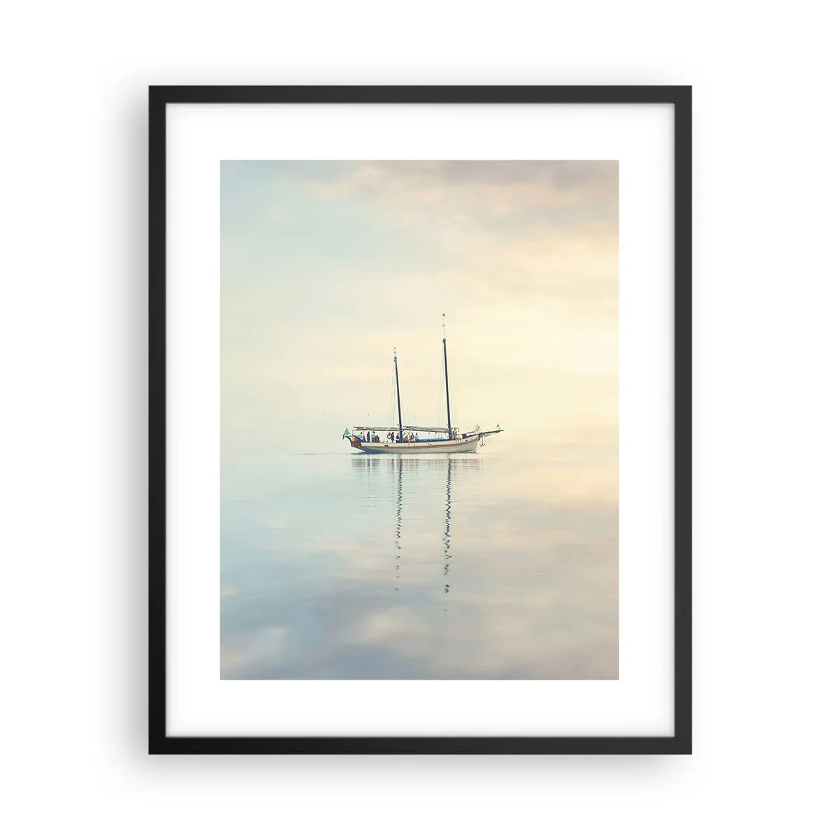 Poster in einem schwarzem Rahmen - Im Meer der Stille - 40x50 cm