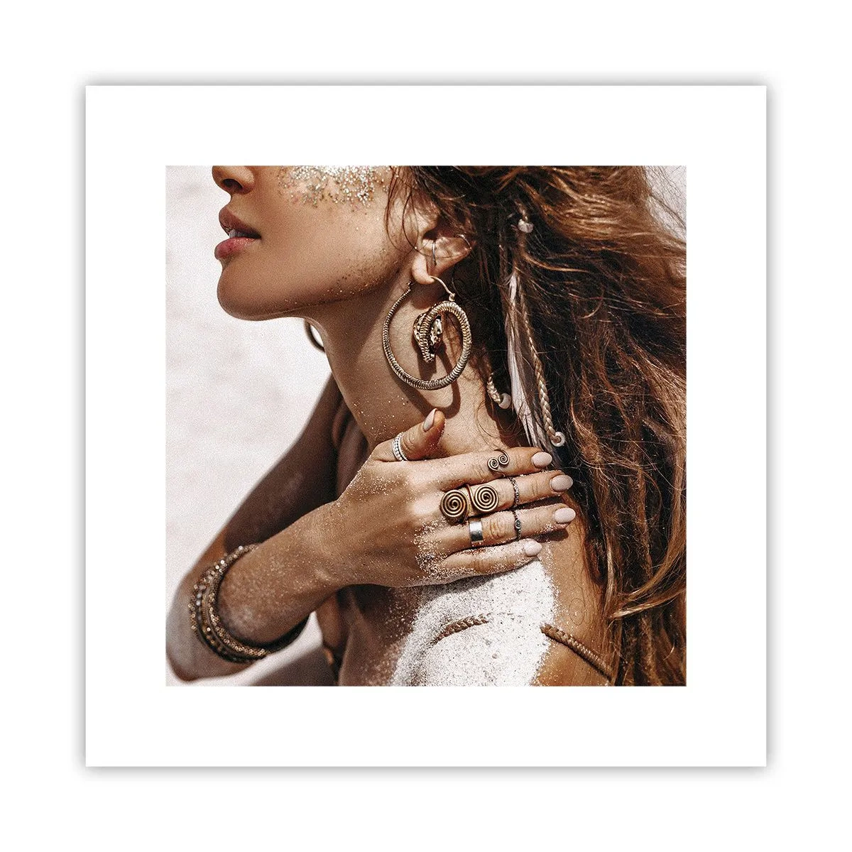 Poster - Königin des wilden Strandes - 30x30 cm