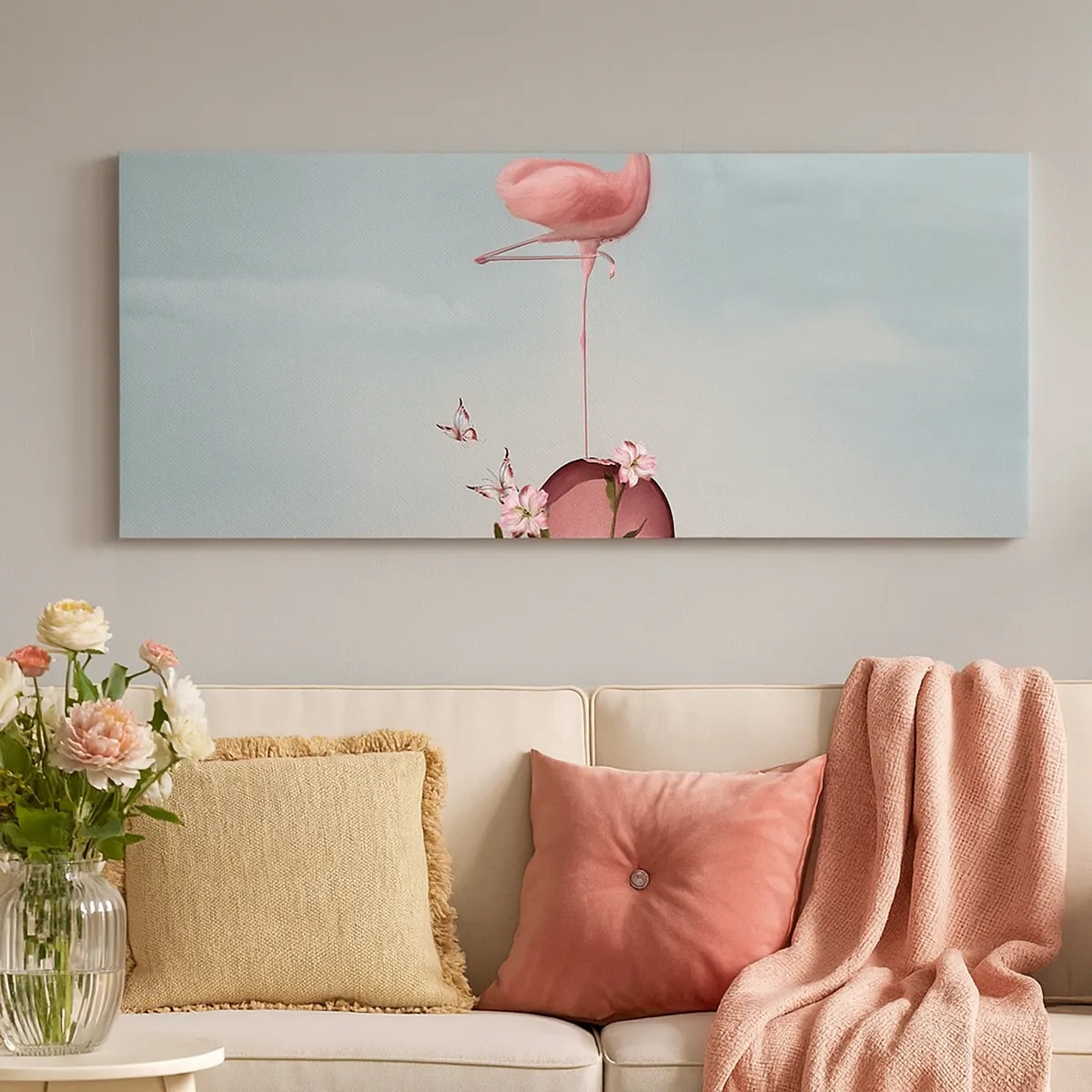 Bild auf Leinwand - Leinwandbild - Basketball-Allegorie - 30x30 cm