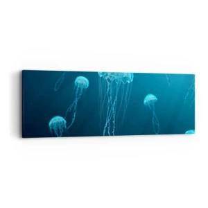 Bild auf Leinwand - Leinwandbild - Ozeantanz - 90x30 cm