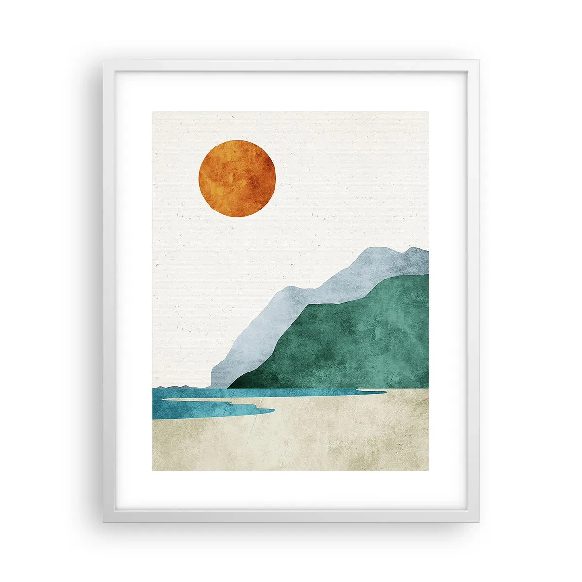 Poster in einem weißen Rahmen - Landschaft, wie sie sein sollte - 40x50 cm