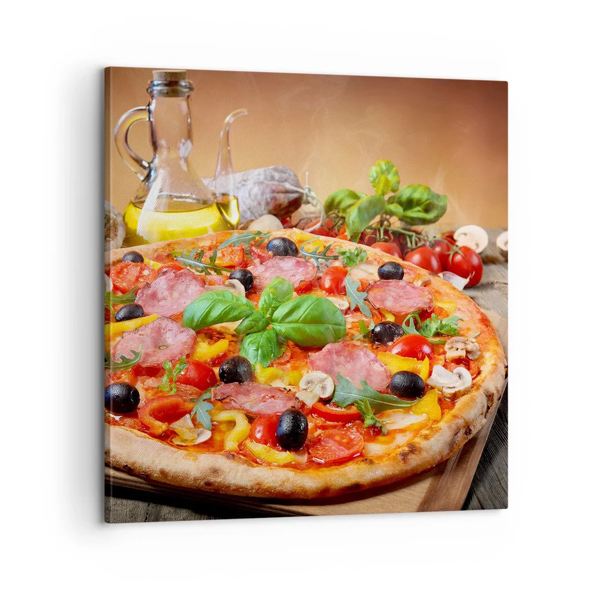Bild auf Leinwand - Leinwandbild - Mit echtem italienischem Flair - 60x60 cm