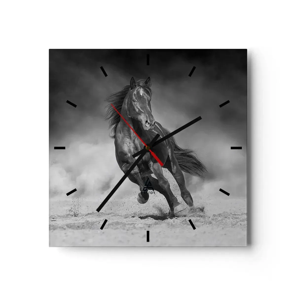 Wanduhr - Glasuhr - Würdig des Emirs selbst - 40x40 cm