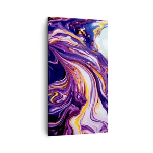 Bild auf Leinwand - Leinwandbild - Die Falte ist lila geworden - 45x80 cm