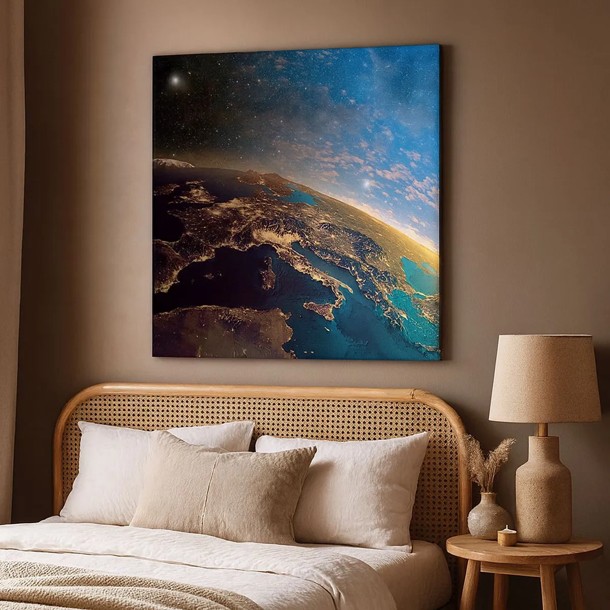 Bild auf Leinwand - Leinwandbild - Schauen wir uns aus der Ferne an - 30x30 cm