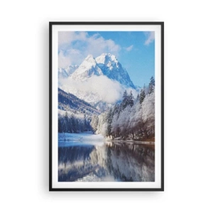 Poster in einem schwarzem Rahmen - Schneefang - 61x91 cm