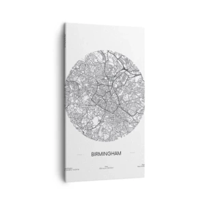 Bild auf Leinwand - Leinwandbild - Anatomie von Birmingham - 45x80 cm