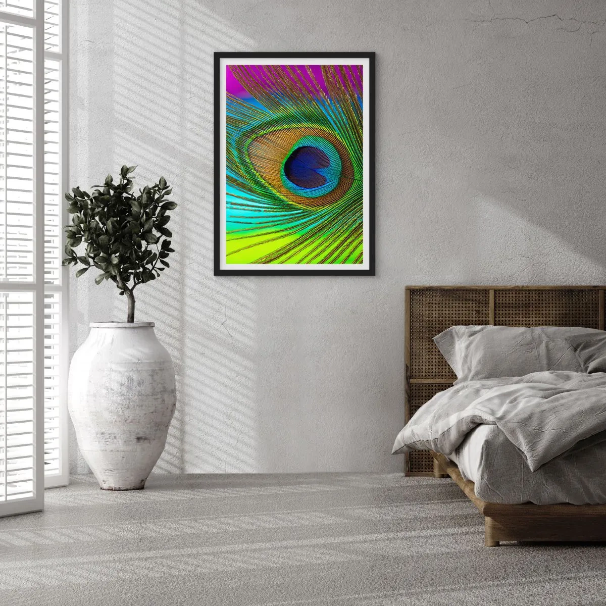 Poster in einem schwarzem Rahmen - Auge in Auge - 70x100 cm