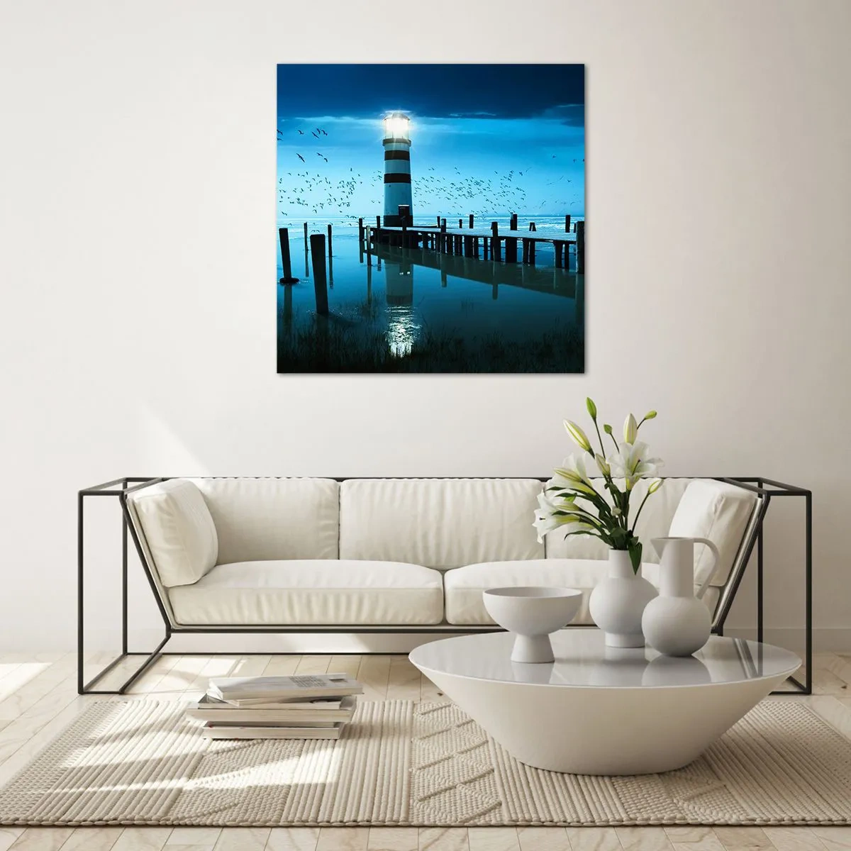 Glasbild - Bild auf glas - Und du hast keine Angst vor der Dunkelheit - 30x30 cm