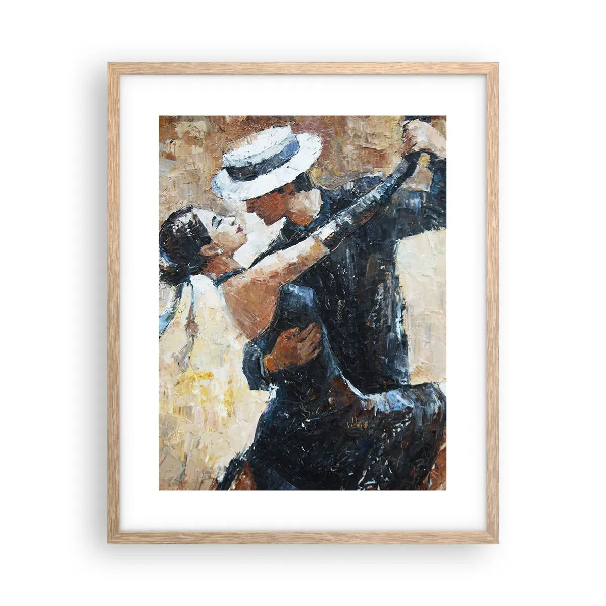 Poster in einem Rahmen aus heller Eiche - A la Rudolf Valentino - 40x50 cm