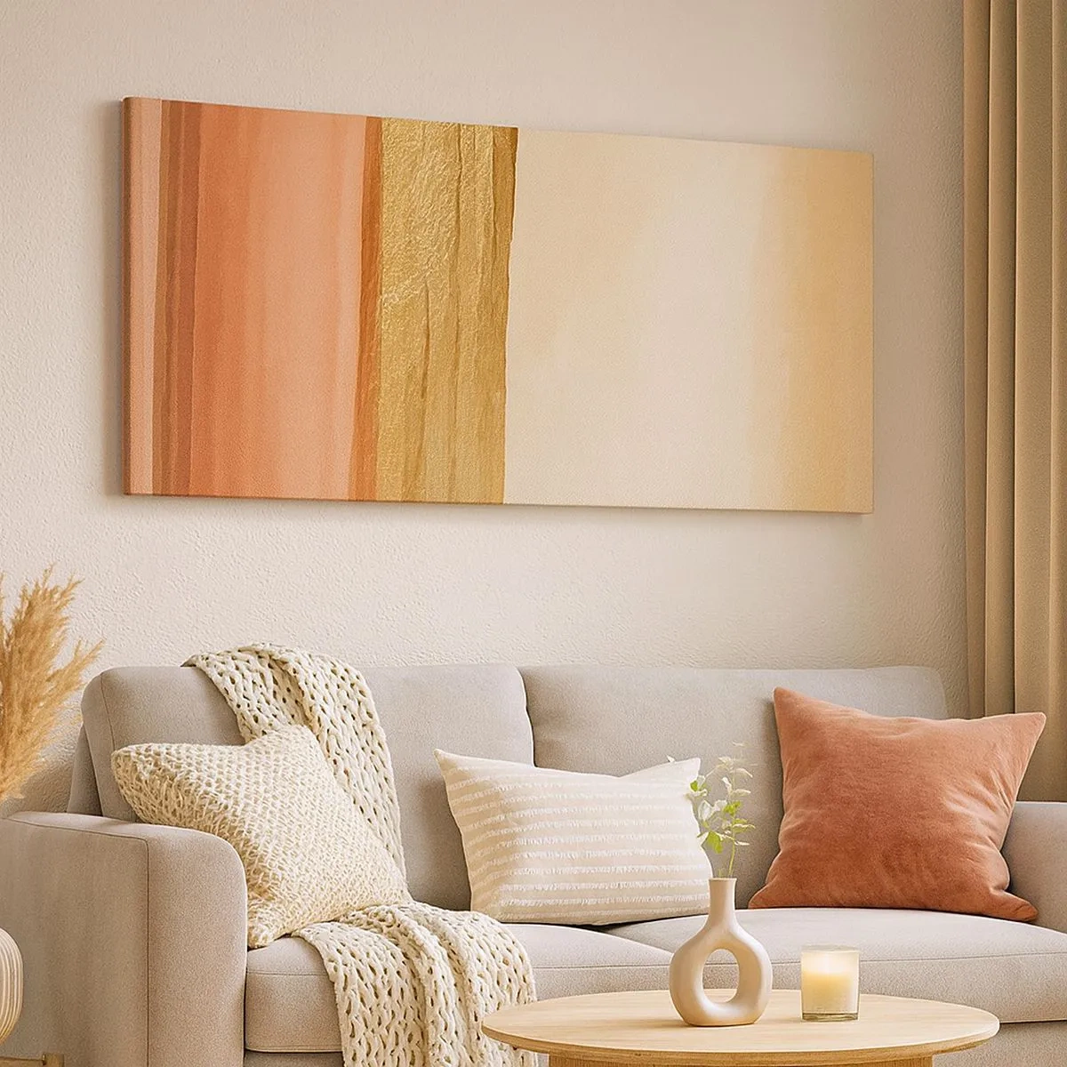 Bild auf Leinwand - Leinwandbild - Vertikale Komposition - 100x40 cm