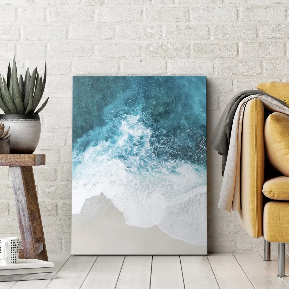 Bild auf Leinwand - Leinwandbild - Natürliche Liebkosung - 65x120 cm