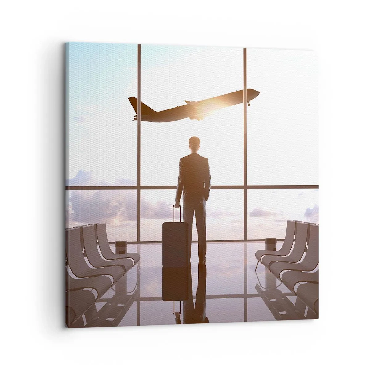 Bild auf Leinwand - Leinwandbild - Du hast Zeit, lass dir Zeit - 50x50 cm