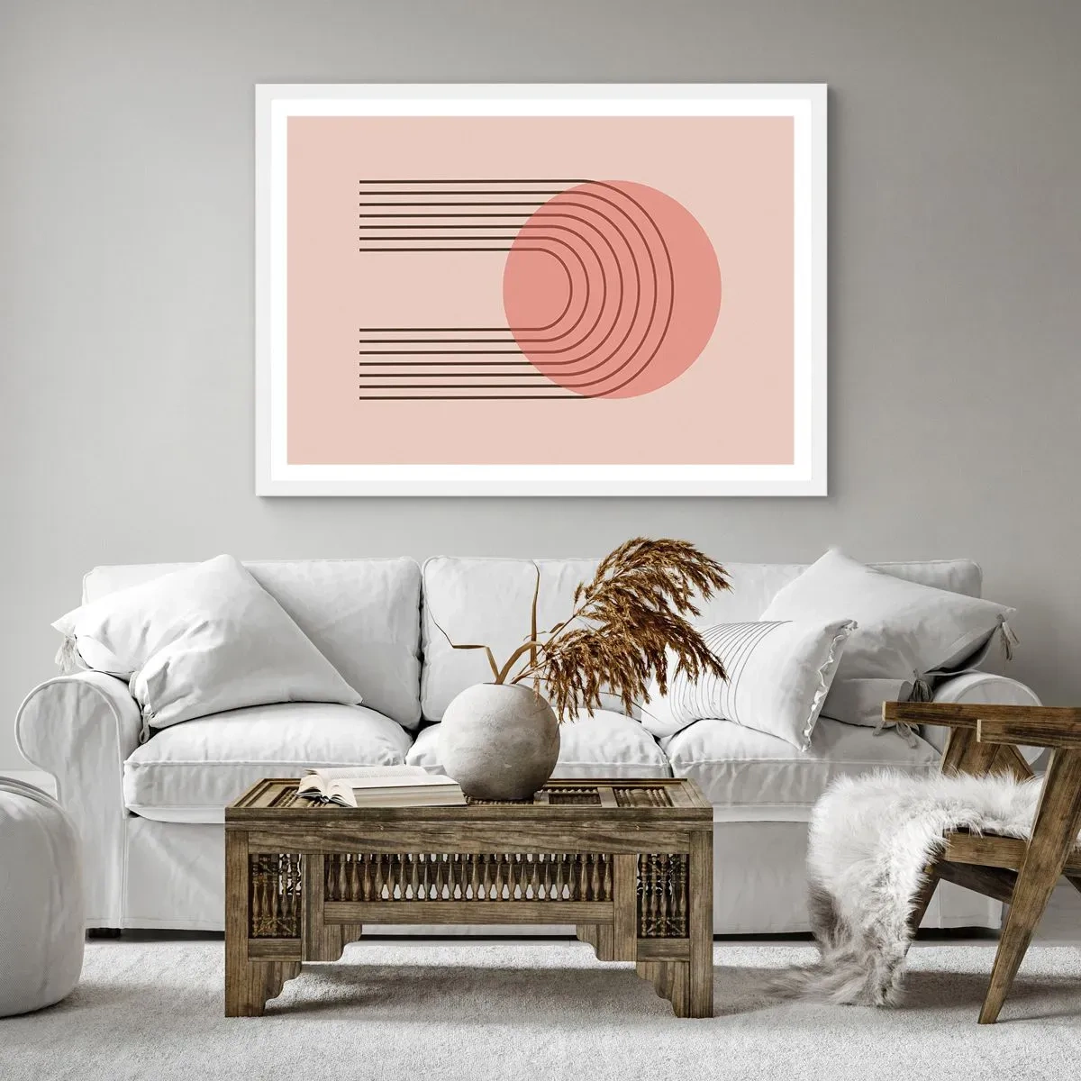 Poster in einem weißen Rahmen - Unwiderstehliche Anziehungskraft - 50x40 cm