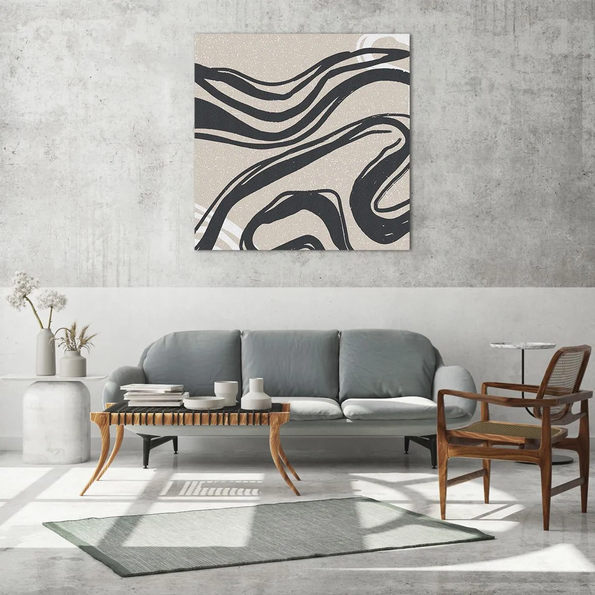 Glasbild - Bild auf glas - Vervielfachter Ausdruck - 50x50 cm