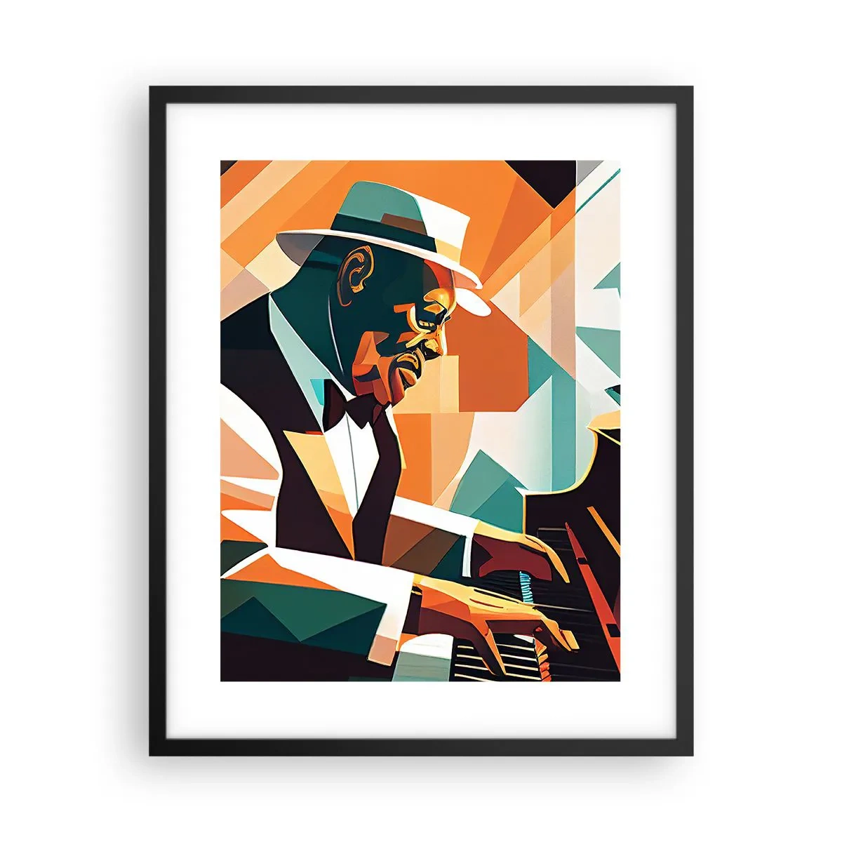 Poster in einem schwarzem Rahmen - Alles vom Jazz - 40x50 cm