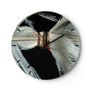 Wanduhr - Glasuhr - ... und ich werde dich nicht verlassen ... - 40x40 cm