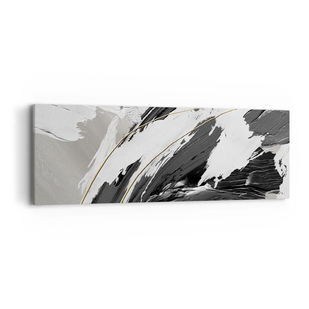 Bild auf Leinwand - Leinwandbild - Abstraktion in großem Stil - 90x30 cm