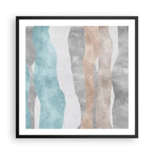 Poster in einem schwarzem Rahmen - Studie über Nähe - 60x60 cm