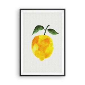 Poster in einem schwarzem Rahmen - So schmeckt man die Sonne - 61x91 cm