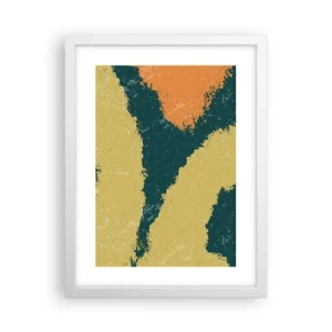 Poster in einem weißen Rahmen - Abstraktion – langsame Bewegung - 30x40 cm