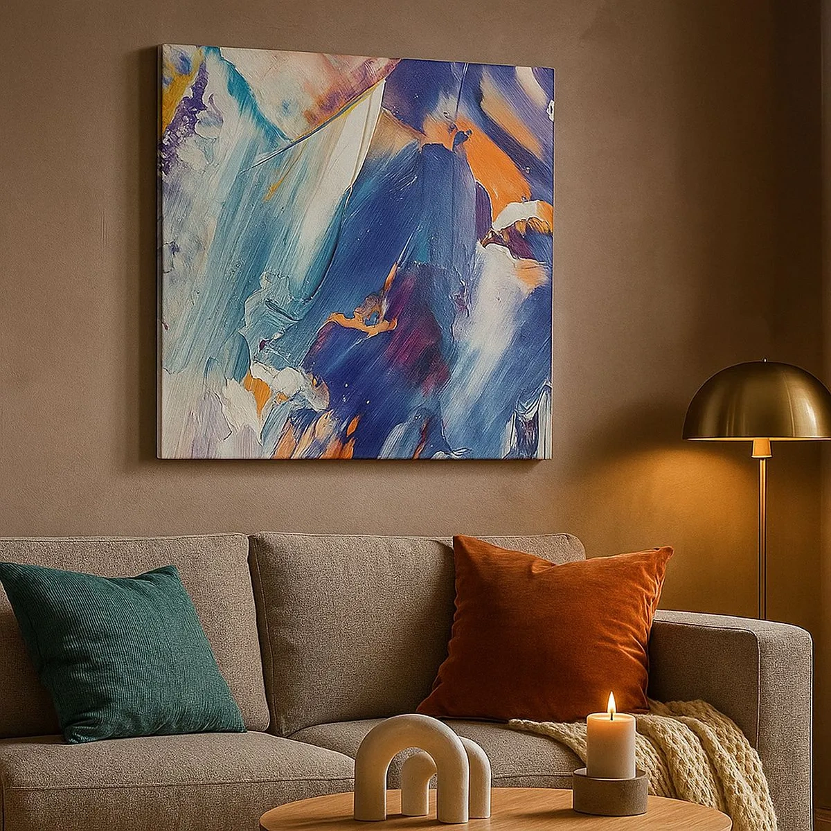 Bild auf Leinwand - Leinwandbild - Farbverwirrung - 30x30 cm