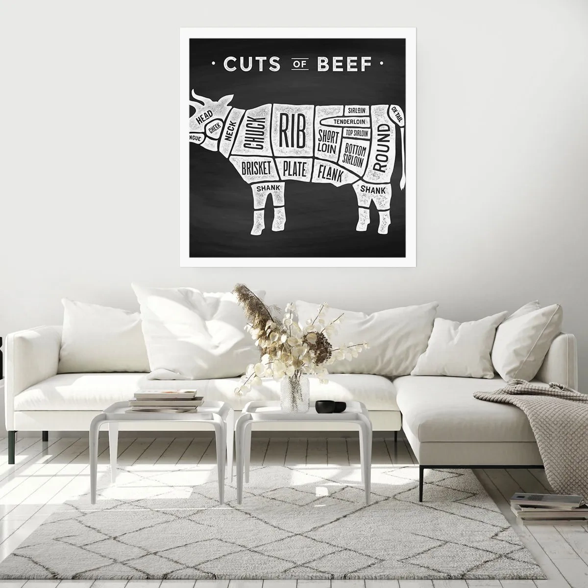 Poster - Metzger Grundierung - 40x40 cm