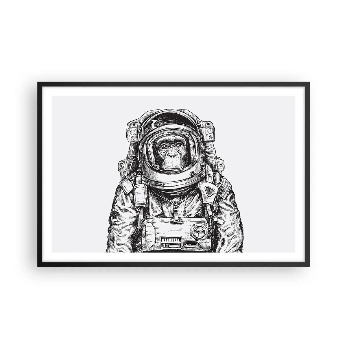 Poster in einem schwarzem Rahmen - Alternative Evolution - 91x61 cm
