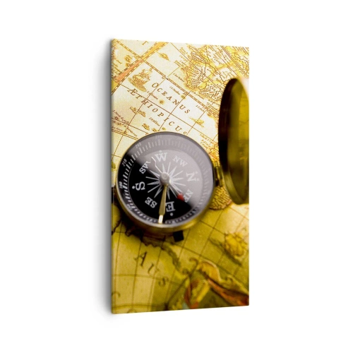 Bild auf Leinwand - Leinwandbild - Oder vielleicht bis ans Ende der Welt? - 45x80 cm