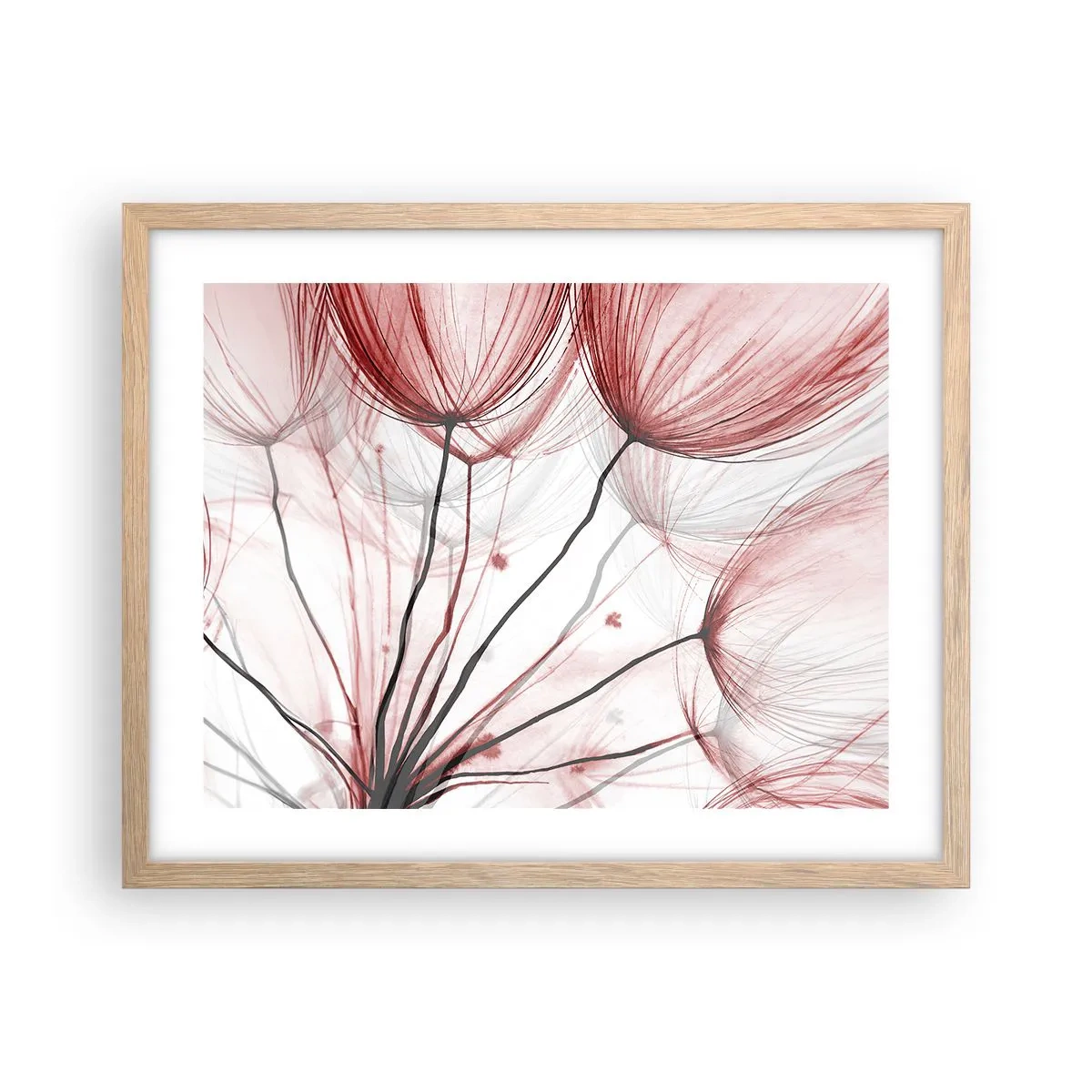 Poster in einem Rahmen aus heller Eiche - Vor der Abfahrt - 50x40 cm