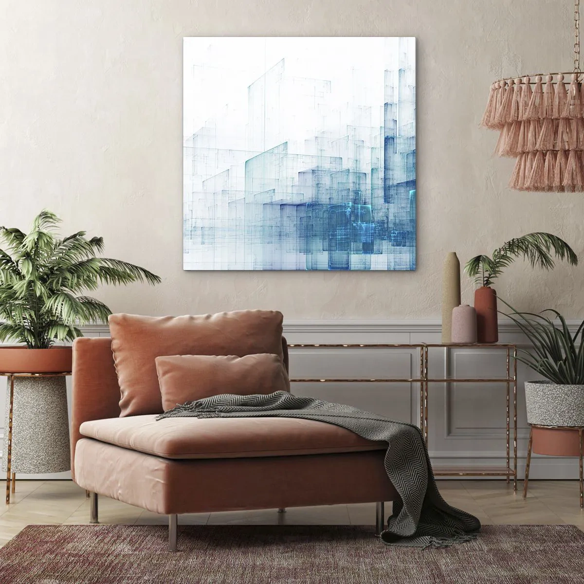 Bild auf Leinwand - Leinwandbild - Wie der Raum wgeschaffen urde - 30x30 cm