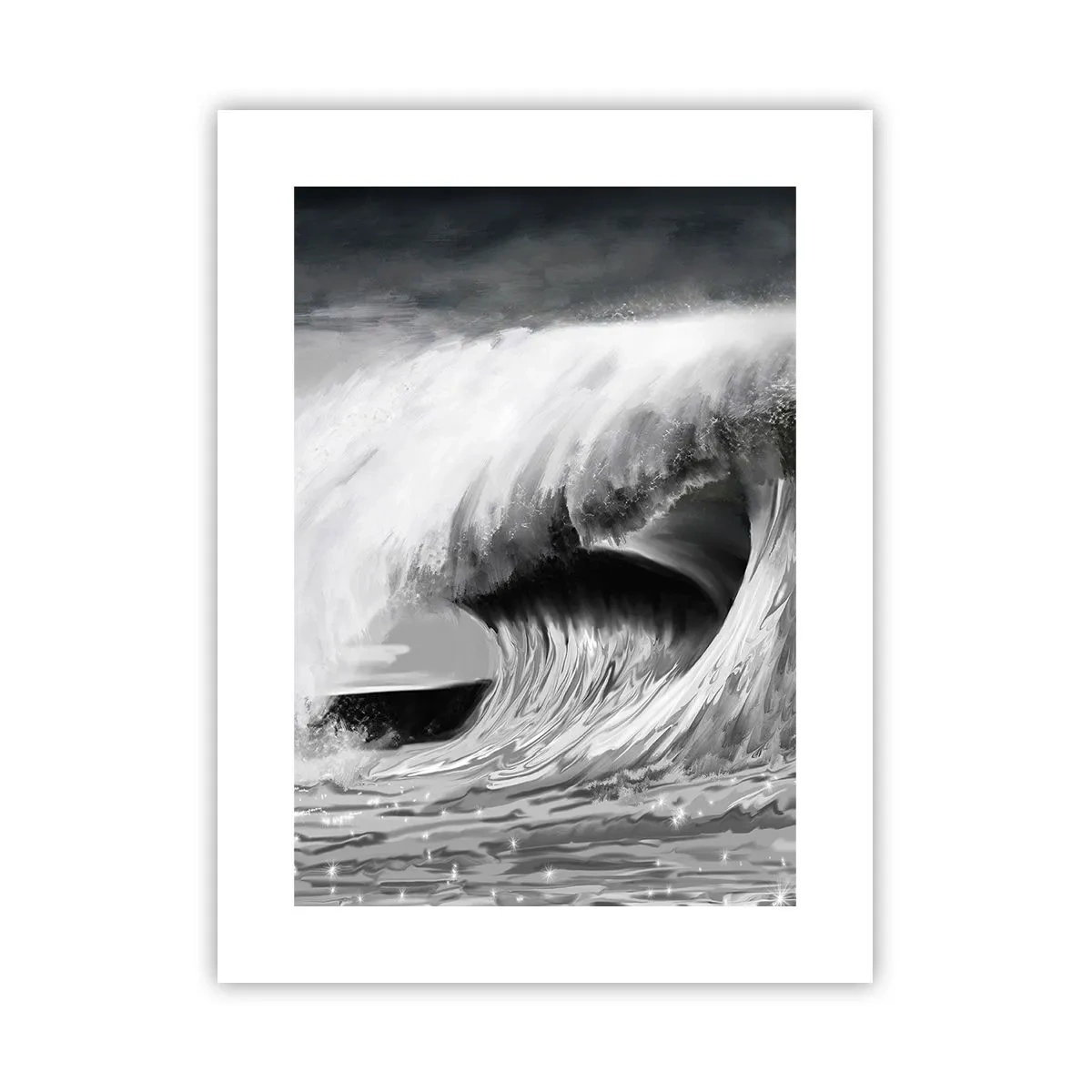 Poster - Wut des Ozeans - 30x40 cm
