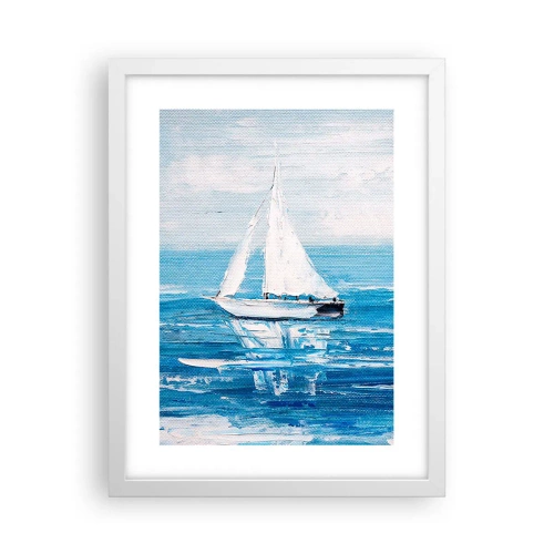 Poster in einem weißen Rahmen - Mit Freund an der Seite - 30x40 cm